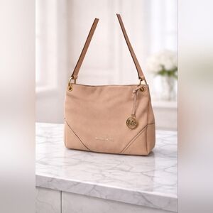 Michael Kors Pink Suede Shoulder Bag